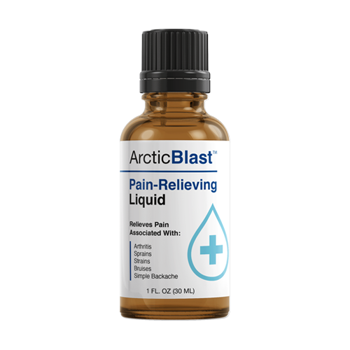 Arctic Blast pain-relieving liquid, 1 fl oz (30 ml) amber dropper bottle