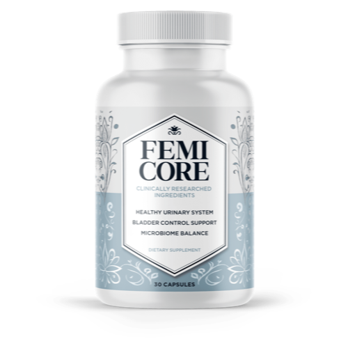 FemiCore bladder support dietary supplement, 30-capsule bottle